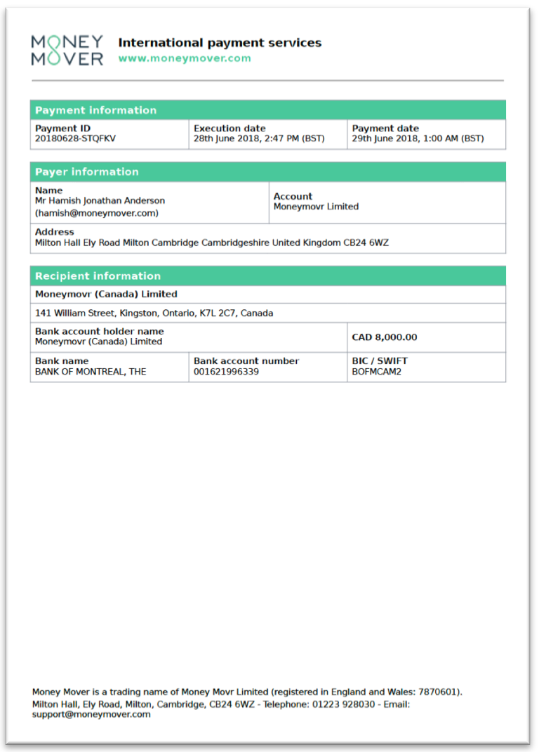 PDF Conf 3 - Payment details for [Recipient nickname]